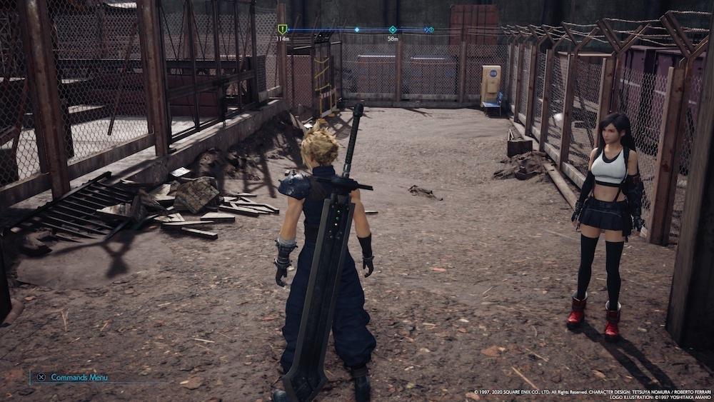 Smash the crates on the left of this walkway (pictures here as a destroyed pile of garbage), near where you found the Fire Materia.